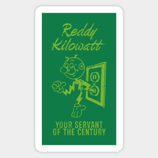 Reddy Kilowatt - Vintage Green Sticker